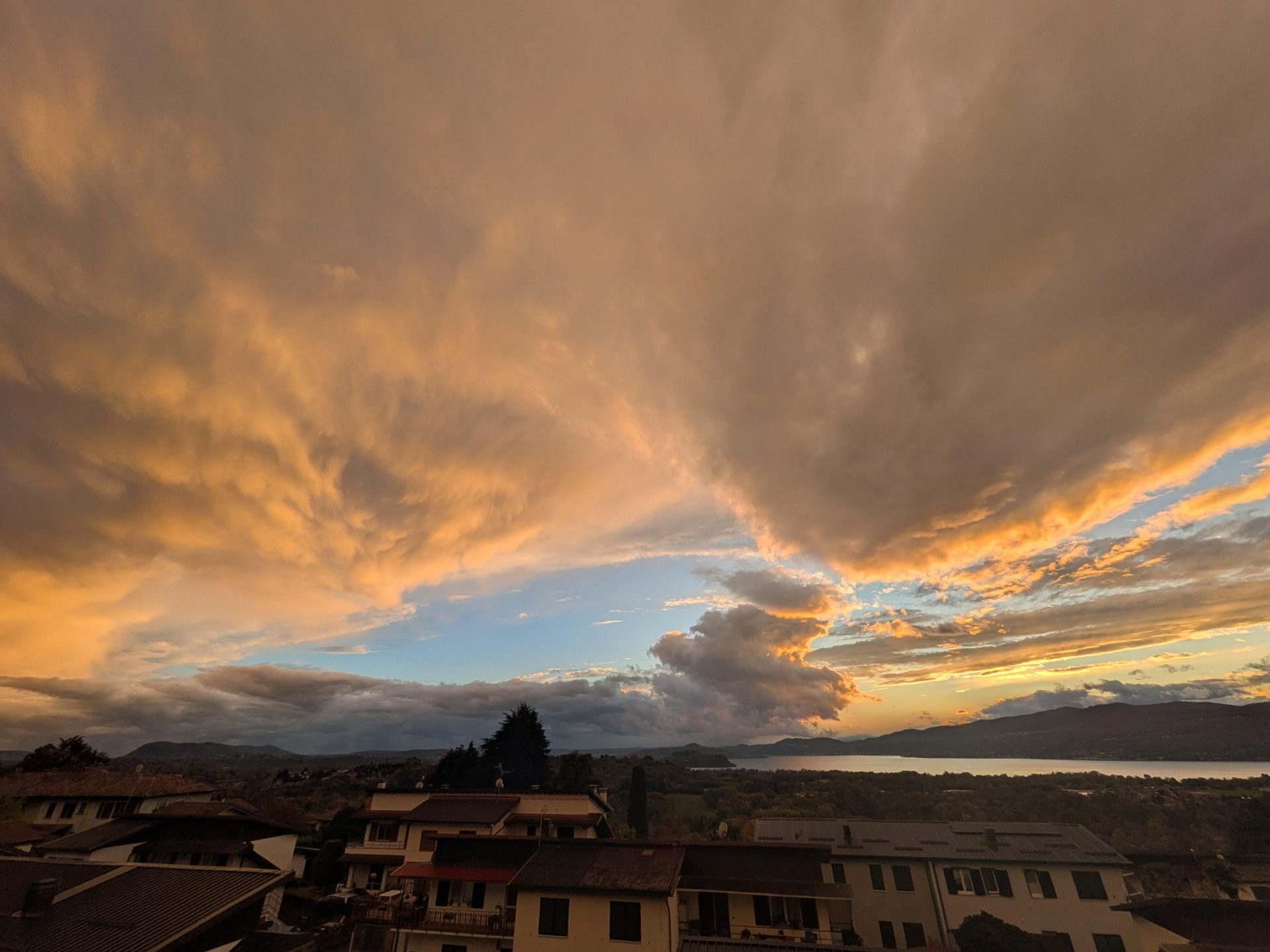 Evening skies above the lake